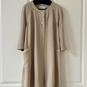 AMS Pure Beige "Duster" Coat  - Made in Barcelona, Spain